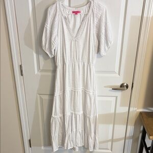 Betsey Johnson White Midi Dress
